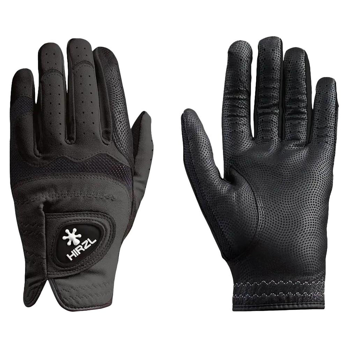 HIRZL Trust Hybrid Plus (+) - Golf Gloves - Black
