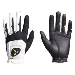 HIRZL Grippp Fit - Golf Gloves - White / Black - ZEITBIKE
