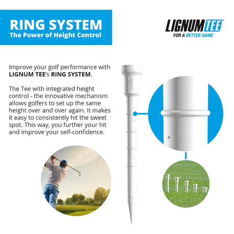Lignum Classic Golf Tees - ZEITBIKE