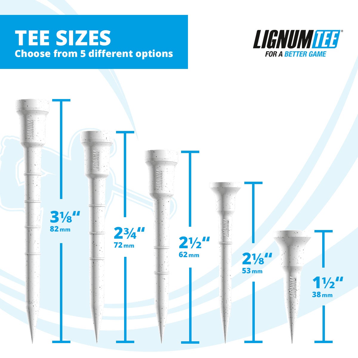 Lignum Classic Golf Tees