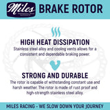 Miles Racing Stainless Rotors - 140mm/160mm/180mm/203mm