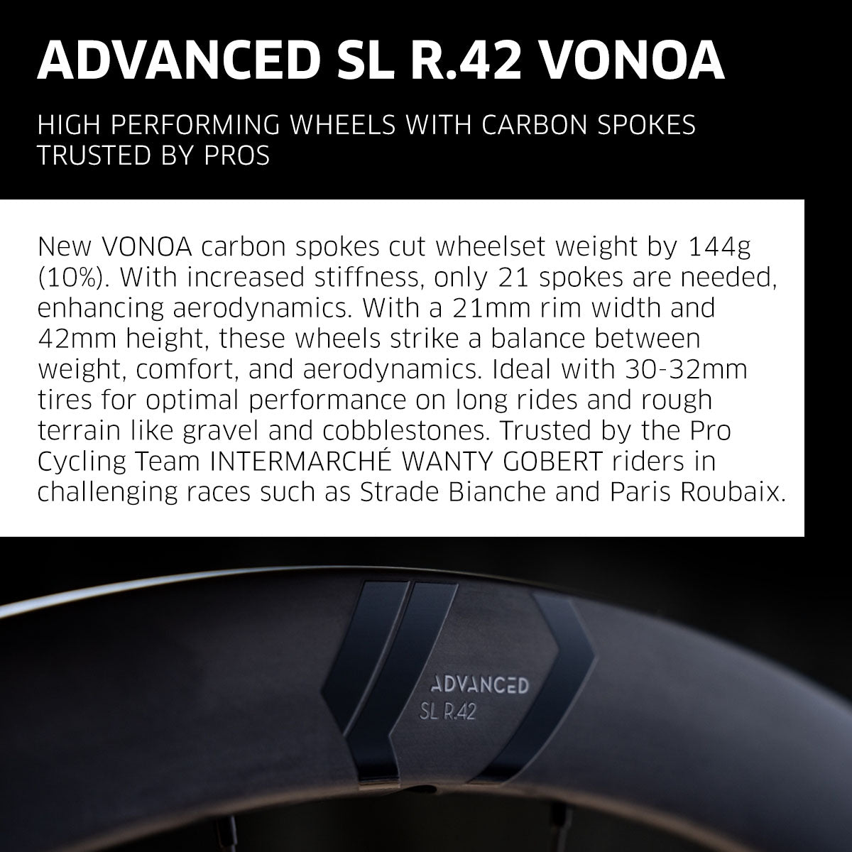 NEWMEN - Wheel (Front) - Advanced SL R.42 VONOA | Road - [D 