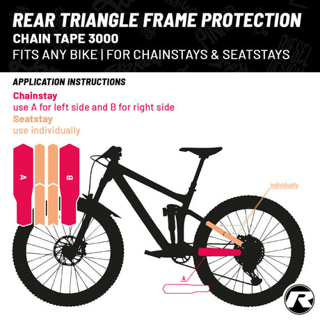 Riesel Design - Frame Protection Tape - CHAIN:TAPE 3000 - ZEITBIKE