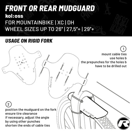 Riesel Design - Front Mudguard - KOL:OSS - ZEITBIKE