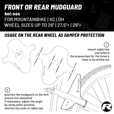 Riesel Design - Front Mudguard - KOL:OSS - ZEITBIKE