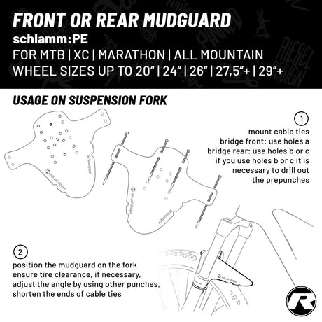 Riesel Design - Front Mudguard - SCHLAMM:PE - ZEITBIKE