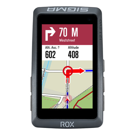 SIGMA GPS Bike Computer - ROX 12.1 EVO Sensor Set - Night Grey - ZEITBIKE