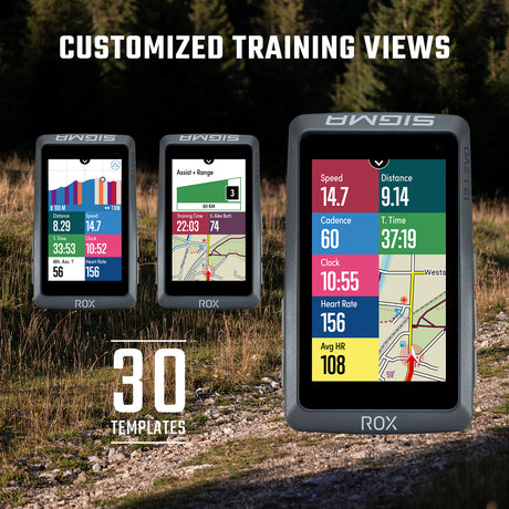 SIGMA GPS Bike Computer - ROX 12.1 EVO Sensor Set - Night Grey - ZEITBIKE
