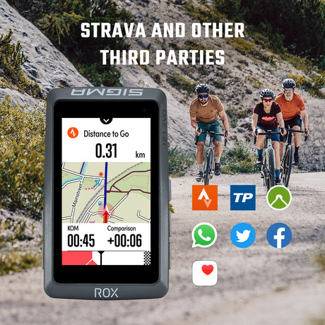 SIGMA GPS Bike Computer - ROX 12.1 EVO Sensor Set - Night Grey - ZEITBIKE