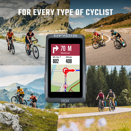 SIGMA GPS Bike Computer - ROX 12.1 EVO Sensor Set - Night Grey - ZEITBIKE