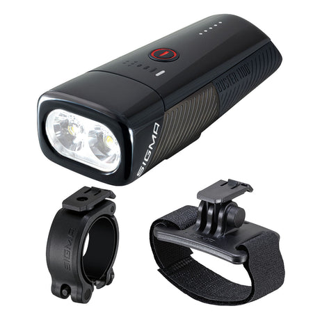 SIGMA BUSTER 1100 – Bike Front Light w/ Handlebar Mount or Helmet Bracket