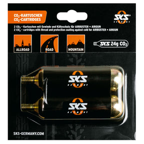 SKS - CO2 Cartridge Set (24g threaded | 2 pack) - ZEITBIKE