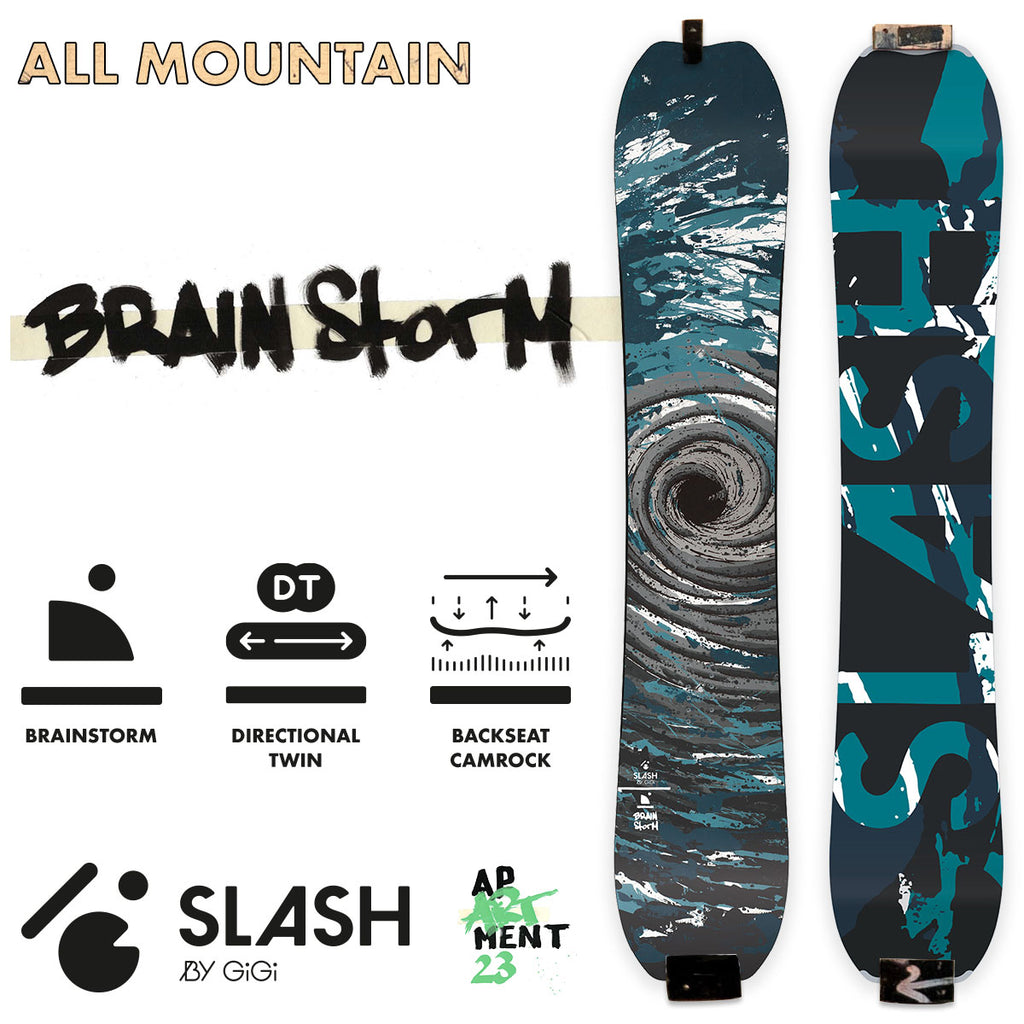 Slash by GiGi - Brainstorm Snowboard (ApARTment23) – ZEITBIKE