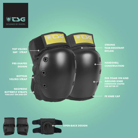 TSG - Kneepad All Ground (Skate Knee Pads) - ZEITBIKE