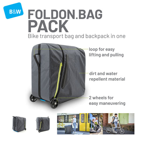 B&W Transport Bag - Foldon Back Pack - ZEITBIKE
