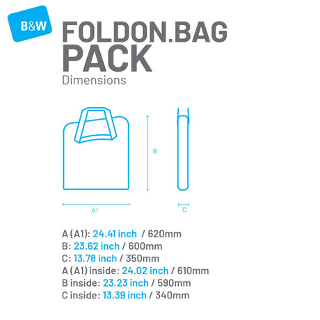 B&W Transport Bag - Foldon Back Pack - ZEITBIKE