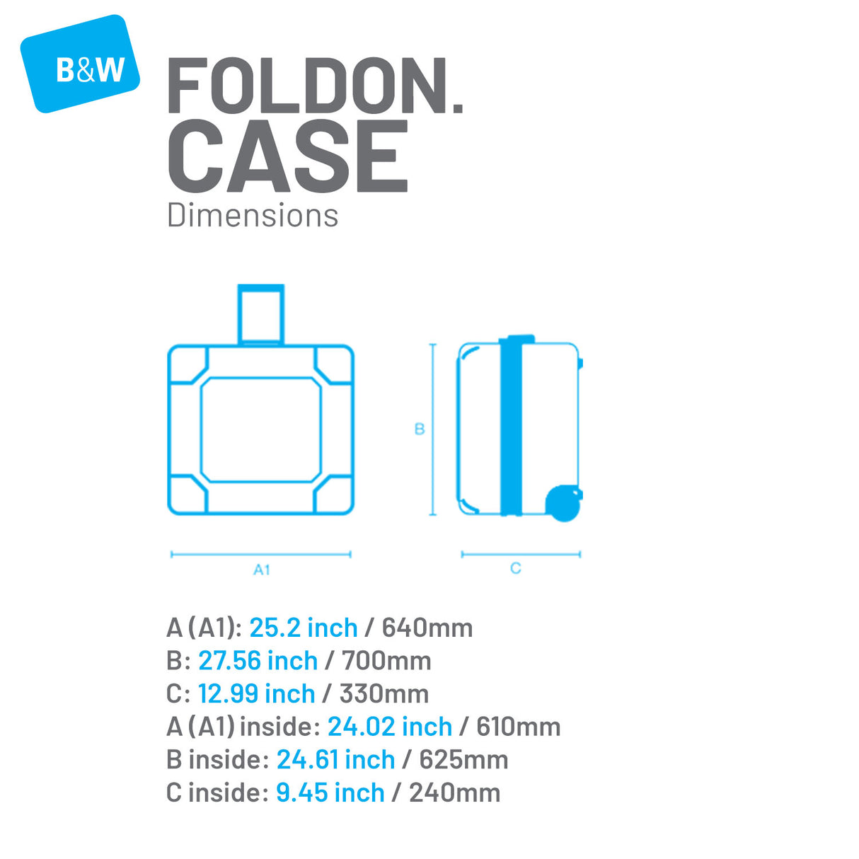 B&W Protection/Transport - Foldon Case