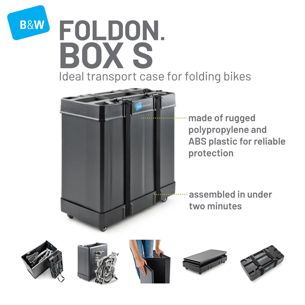 B&w international 96008 foldon box s online brompton bike & folding bicycle travel case