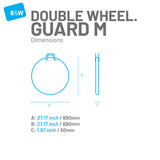 B&W Transport Bag - Double Wheelguard M Black