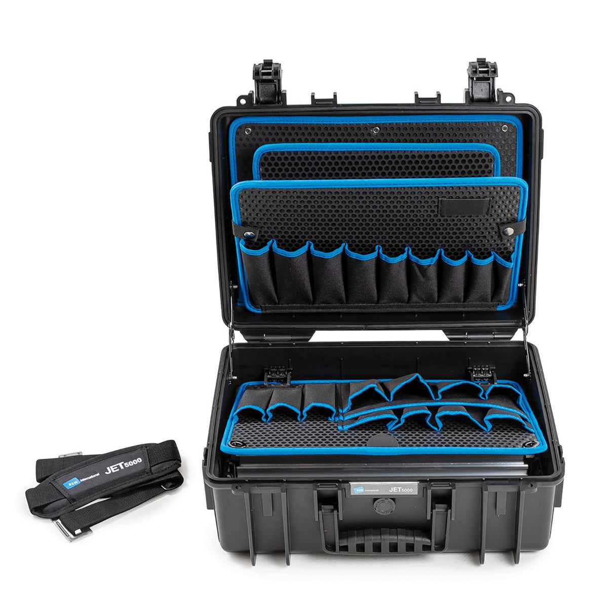 B&W Waterproof Case - Jet 5000 Outdoor Tool Case with Pocket Tool Boards