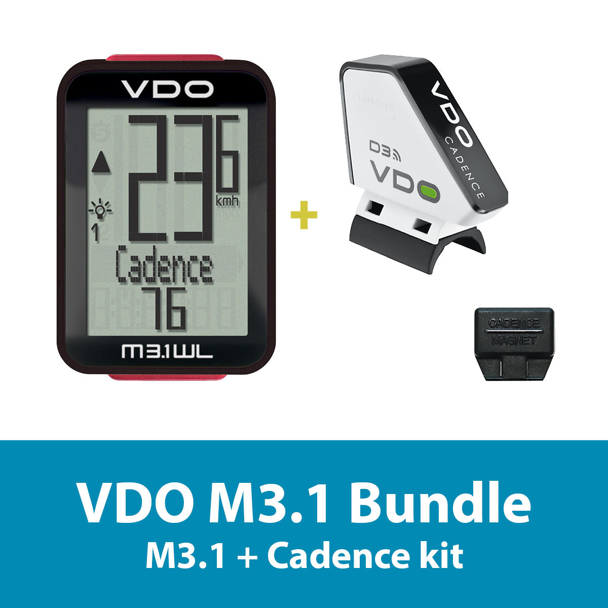 vdo m4.1 wr fahrradcomputer VDO Bicycle Computer M3.1 (wireless) bundle w/ cadence – ZEITBIKE