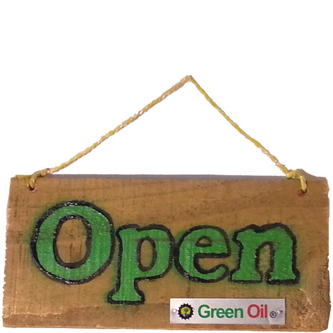 Green Oil - Open/Close Sign - ZEITBIKE