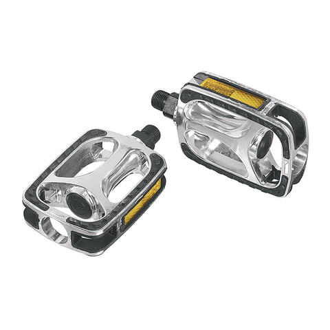 Ergotec - Pedals 608 (9/16" with Reflector | Silver)
