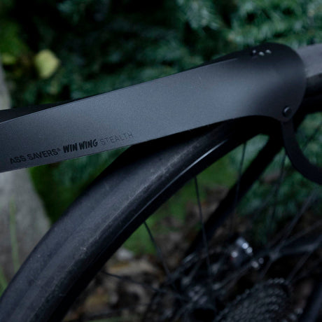 Ass Savers Win Wing 2 Gravel Rear Mudguard w/ Black Wishbone - ZEITBIKE