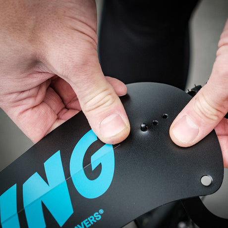 Ass Savers Win Wing 2 Gravel Rear Mudguard w/ Black Wishbone - ZEITBIKE