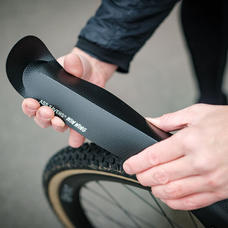 Ass Savers Win Wing 2 Gravel Rear Mudguard w/ Black Wishbone - ZEITBIKE