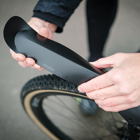 Ass Savers Win Wing 2 Gravel Rear Mudguard w/ Black Wishbone - ZEITBIKE