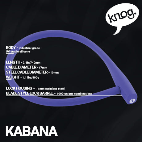 Knog - Kabana - Cable Lock - ZEITBIKE