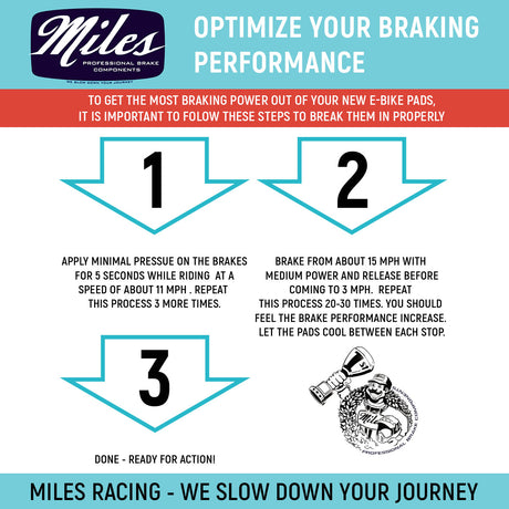 Miles Racing - E-Bike Brake Pads - ZEITBIKE