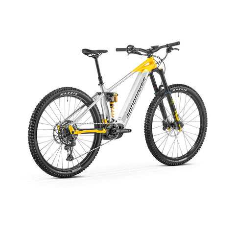 Mondraker LEVEL RR 29 Bike Silver Ohlins Yellow e MTB SUPER