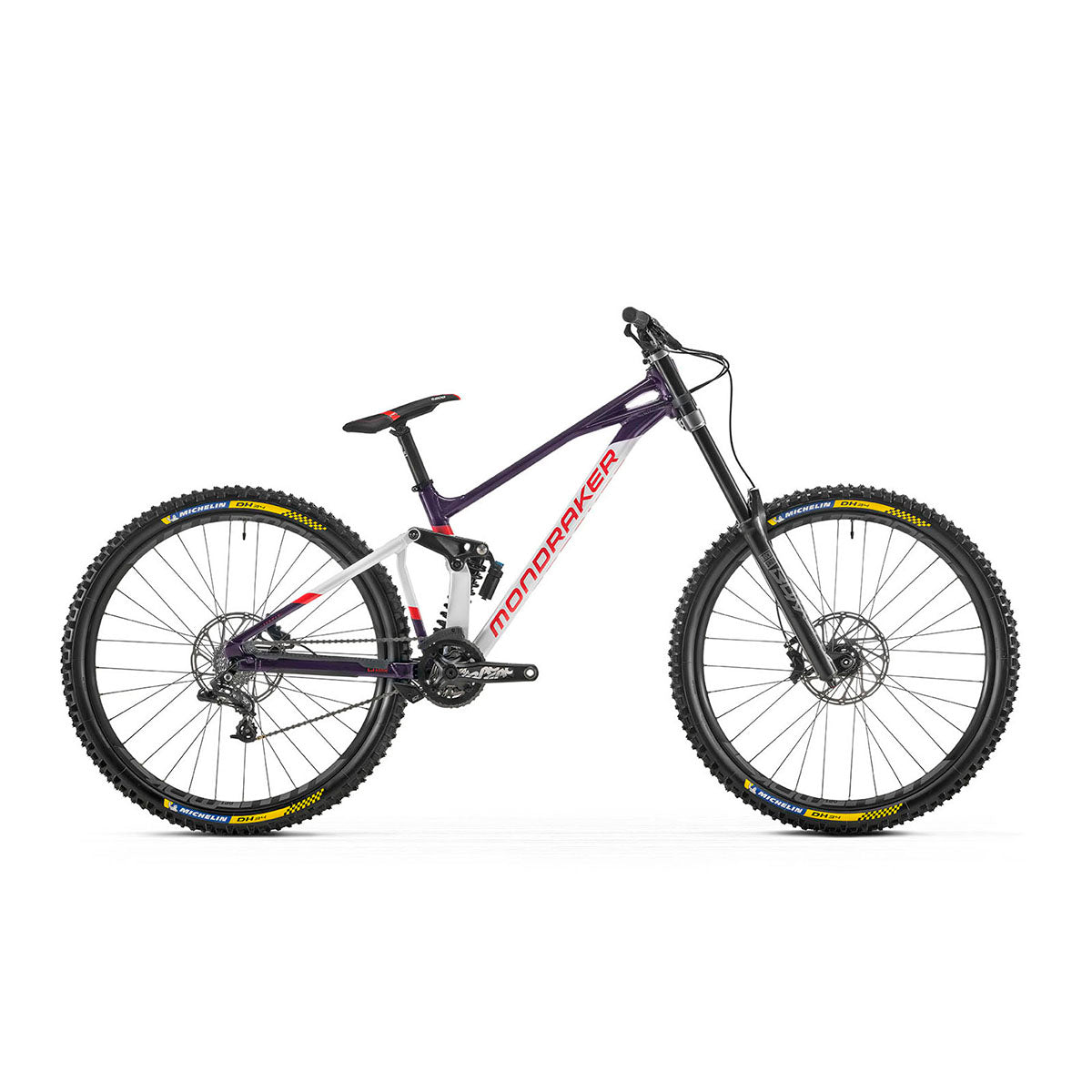 Mondraker - SUMMUM MX Bike - Dirty White-Deep Purple-Flame Red (DOWNHILL)