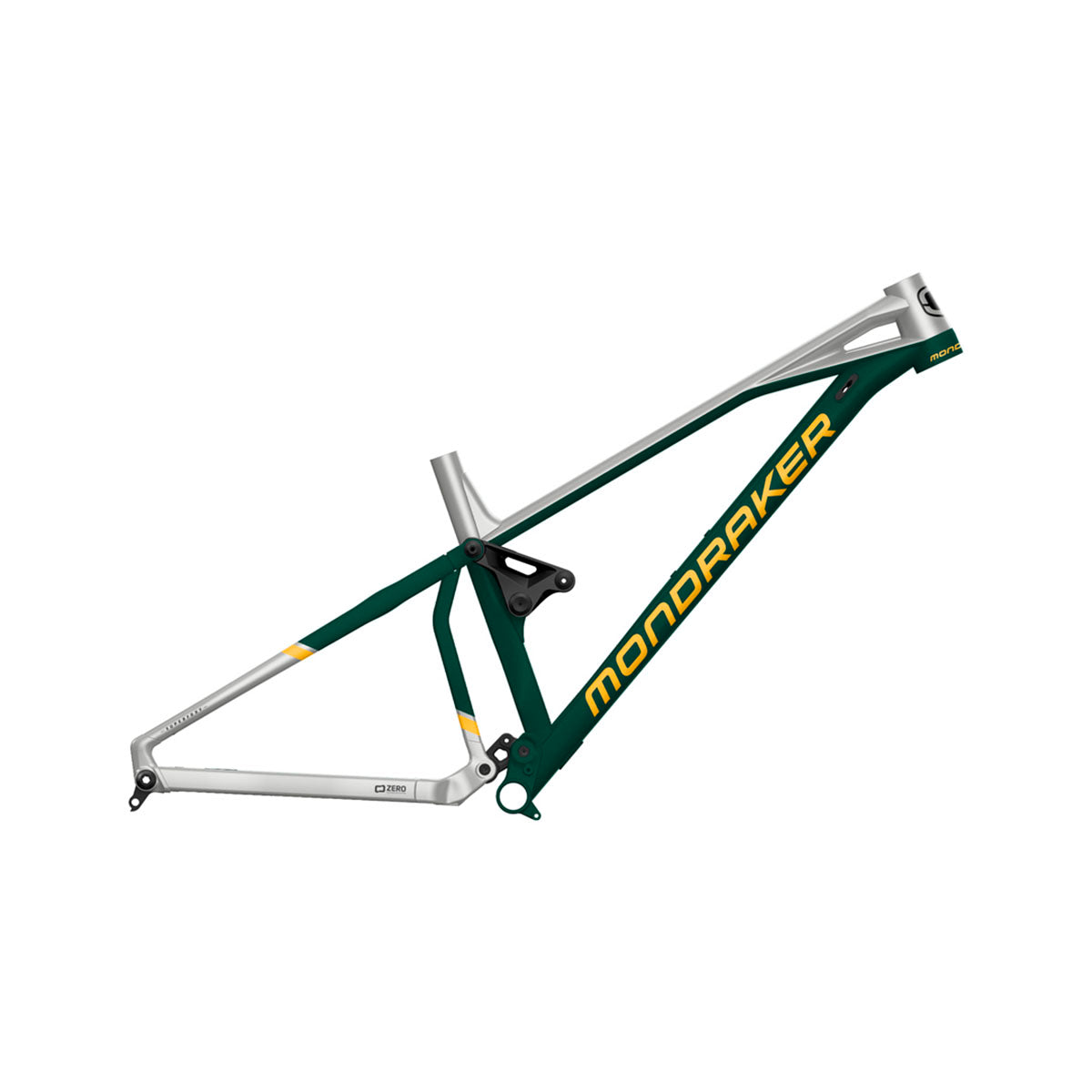 Mondraker - SUPERFOXY R Frame Kit - Gloss British Racing Green / Racing Silver / Yellow (SUPER ENDURO)