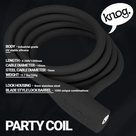 Knog - Party Coil - Cable Lock - ZEITBIKE