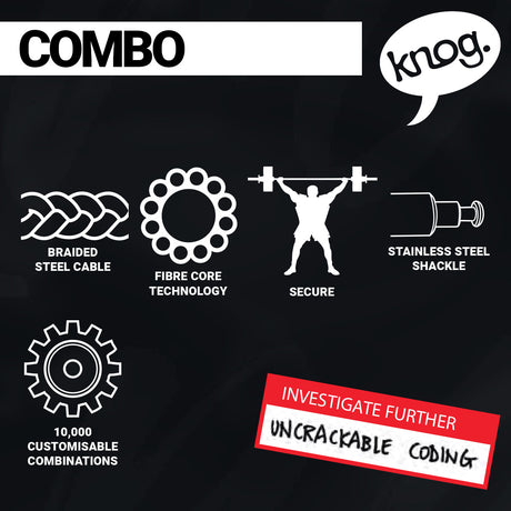 Knog - Party Combo - Cable Lock - ZEITBIKE