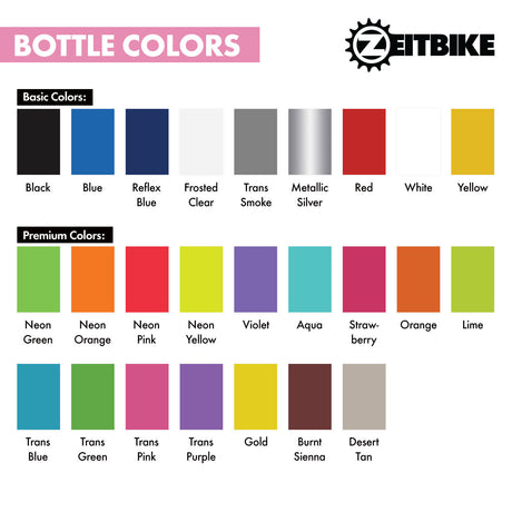 ZEITBIKE - Custom Bottles - 21 Oz. EZ-Squeeze Bike Bottles With Your Business Logo (Starting at 150 pcs) - ZEITBIKE