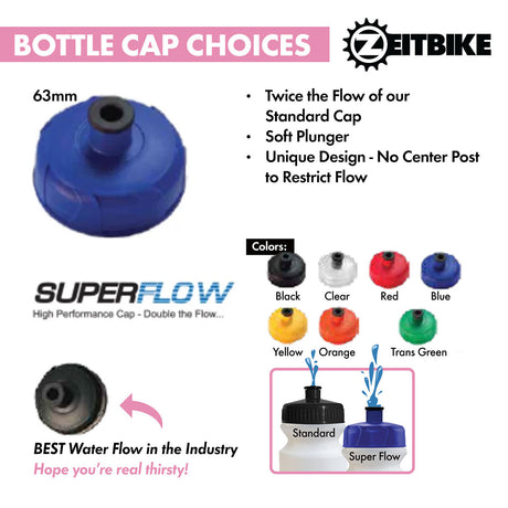 ZEITBIKE - Custom Bottles - 21 Oz. EZ-Squeeze Bike Bottles With Your Business Logo (Starting at 150 pcs) - ZEITBIKE