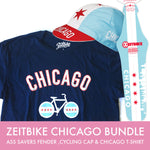 Chicago Value Bundle (T-Shirt, Cycling Cap, & Ass Savers) - ZEITBIKE