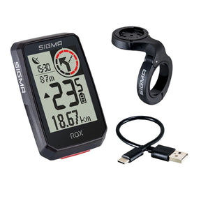 SIGMA GPS Bike Computer - ROX 2.0 Black Top Mount Set - ZEITBIKE