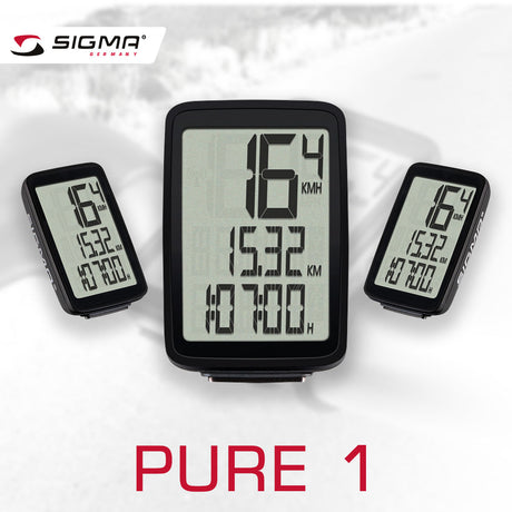 SIGMA Bicycle Computer - PURE 1 ATS, Analogue Wireless - ZEITBIKE