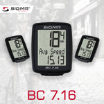 SIGMA Bicycle Computer - BC 7.16, Wired - ZEITBIKE