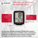 SIGMA Bicycle Computer - BC 7.16, Wired - ZEITBIKE