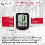 SIGMA Bicycle Computer - BC 7.16, Wired - ZEITBIKE