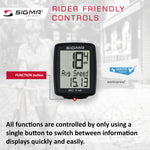 SIGMA Bicycle Computer - BC 7.16, Wired - ZEITBIKE