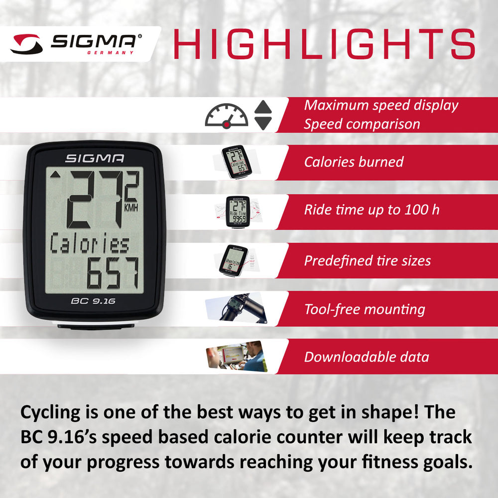 sigma bc 9.16 fahrradcomputer SIGMA Bicycle Computer
