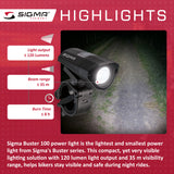 SIGMA Light - BUSTER 100, Power Light w/ optional NUGGET II Flash - ZEITBIKE