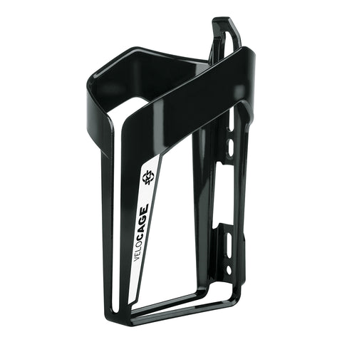 SKS - Velocage - Bicycle Drinking Bottle Cage - Glossy Black w/ White - ZEITBIKE